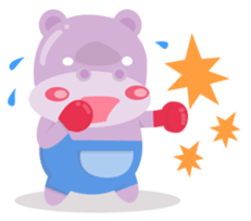 Heather the Hippo sticker #10835197