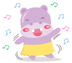 Heather the Hippo sticker #10835202