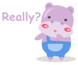 Heather the Hippo sticker #10835206