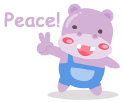 Heather the Hippo sticker #10835210