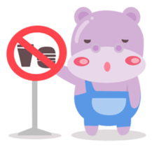 Heather the Hippo sticker #10835212