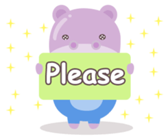 Heather the Hippo sticker #10835213