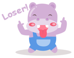 Heather the Hippo sticker #10835218