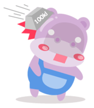 Heather the Hippo sticker #10835219