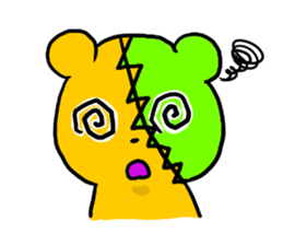 Patchy bear is Yotsuchan sticker #10835388