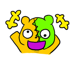 Patchy bear is Yotsuchan sticker #10835399