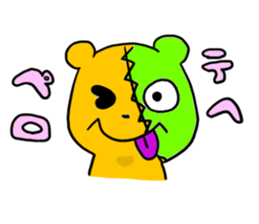 Patchy bear is Yotsuchan sticker #10835413