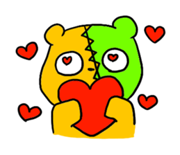 Patchy bear is Yotsuchan sticker #10835415