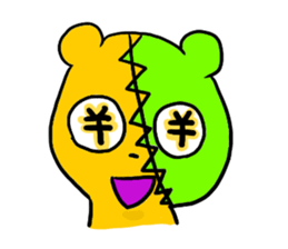 Patchy bear is Yotsuchan sticker #10835417