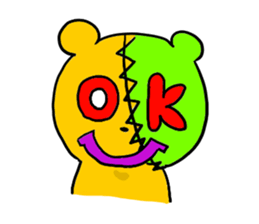 Patchy bear is Yotsuchan sticker #10835418