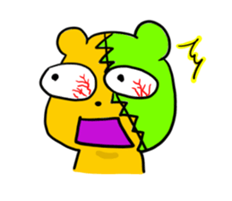 Patchy bear is Yotsuchan sticker #10835422