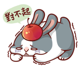 Fattubo Rabbit 3 sticker #10835673