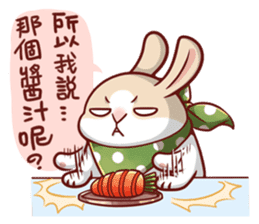 Fattubo Rabbit 3 sticker #10835683