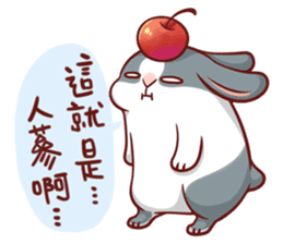 Fattubo Rabbit 3 sticker #10835686