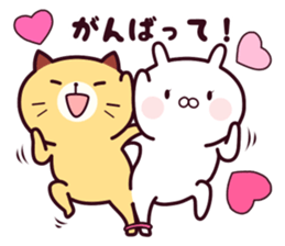 Cat & Rabbit 2 (Hug & Kiss) sticker #10835746