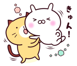 Cat & Rabbit 2 (Hug & Kiss) sticker #10835751