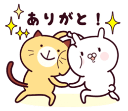 Cat & Rabbit 2 (Hug & Kiss) sticker #10835755