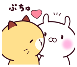 Cat & Rabbit 2 (Hug & Kiss) sticker #10835761