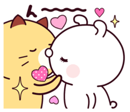 Cat & Rabbit 2 (Hug & Kiss) sticker #10835763