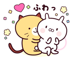 Cat & Rabbit 2 (Hug & Kiss) sticker #10835770