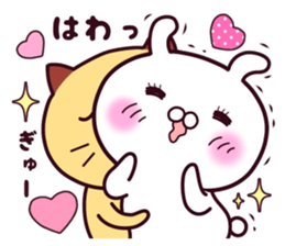 Cat & Rabbit 2 (Hug & Kiss) sticker #10835771
