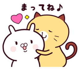 Cat & Rabbit 2 (Hug & Kiss) sticker #10835777