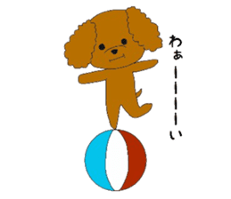 mocomoco toy poodle sticker #10835904