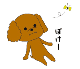 mocomoco toy poodle sticker #10835906