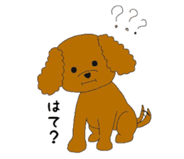 mocomoco toy poodle sticker #10835907