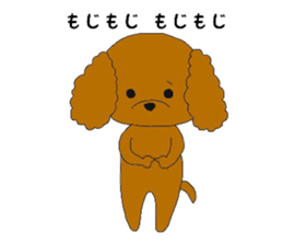 mocomoco toy poodle sticker #10835908