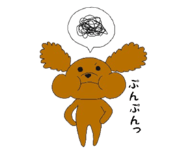 mocomoco toy poodle sticker #10835910