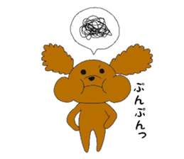 mocomoco toy poodle sticker #10835910