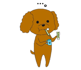 mocomoco toy poodle sticker #10835918