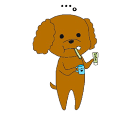 mocomoco toy poodle sticker #10835918