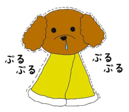 mocomoco toy poodle sticker #10835923