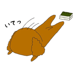 mocomoco toy poodle sticker #10835927