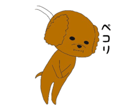 mocomoco toy poodle sticker #10835929
