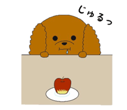 mocomoco toy poodle sticker #10835932