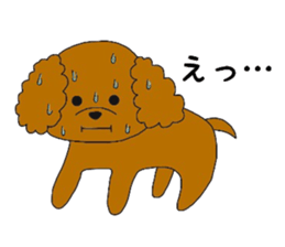 mocomoco toy poodle sticker #10835938