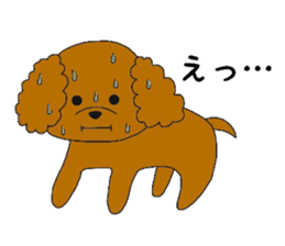 mocomoco toy poodle sticker #10835938