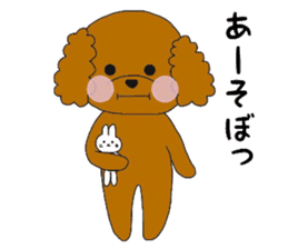 mocomoco toy poodle sticker #10835939