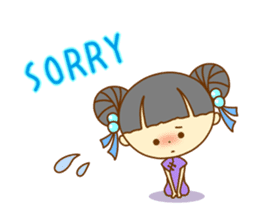 Lingling of China dress sticker #10836030