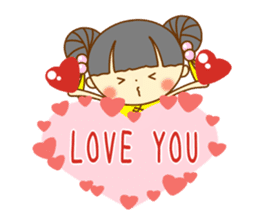 Lingling of China dress sticker #10836032