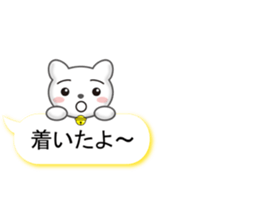Colorful balloon Sticker of cat sticker #10836670