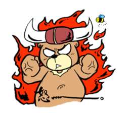 Bucket bear. sticker #10836640