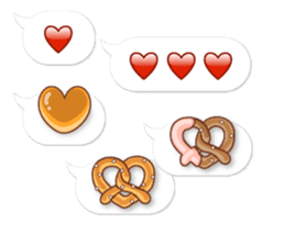 bread message with baloon sticker #10837240