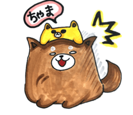 Chama-Shiba sticker #10837747
