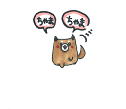 Chama-Shiba sticker #10837748