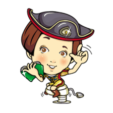 Changing clothes Momo-chan 5 sticker #10838557