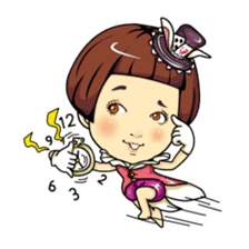 Changing clothes Momo-chan 5 sticker #10838558